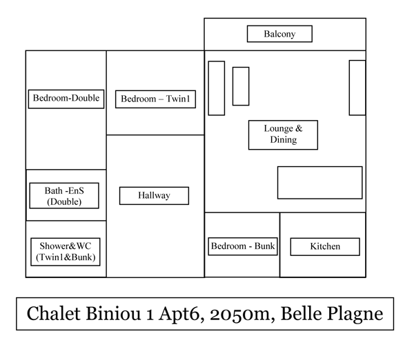 4-6 Person Apartment Plan