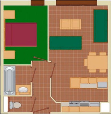 2-5 Person Apartment Plan