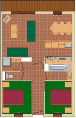 2-5 Person Apartment Plan